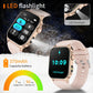LIGE Smart Watch Women Bluetooth Connect Phone 24 Hour Health Monitoring Sports Bracelet Digital