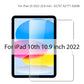 For Ipad A16 10 9 9th 10th Generation Pro 13 M4 12.9 Tempered Glass Screen Protector For Ipad Air 11 M2 M3 5 4 3 2 Mini 6 7 Film