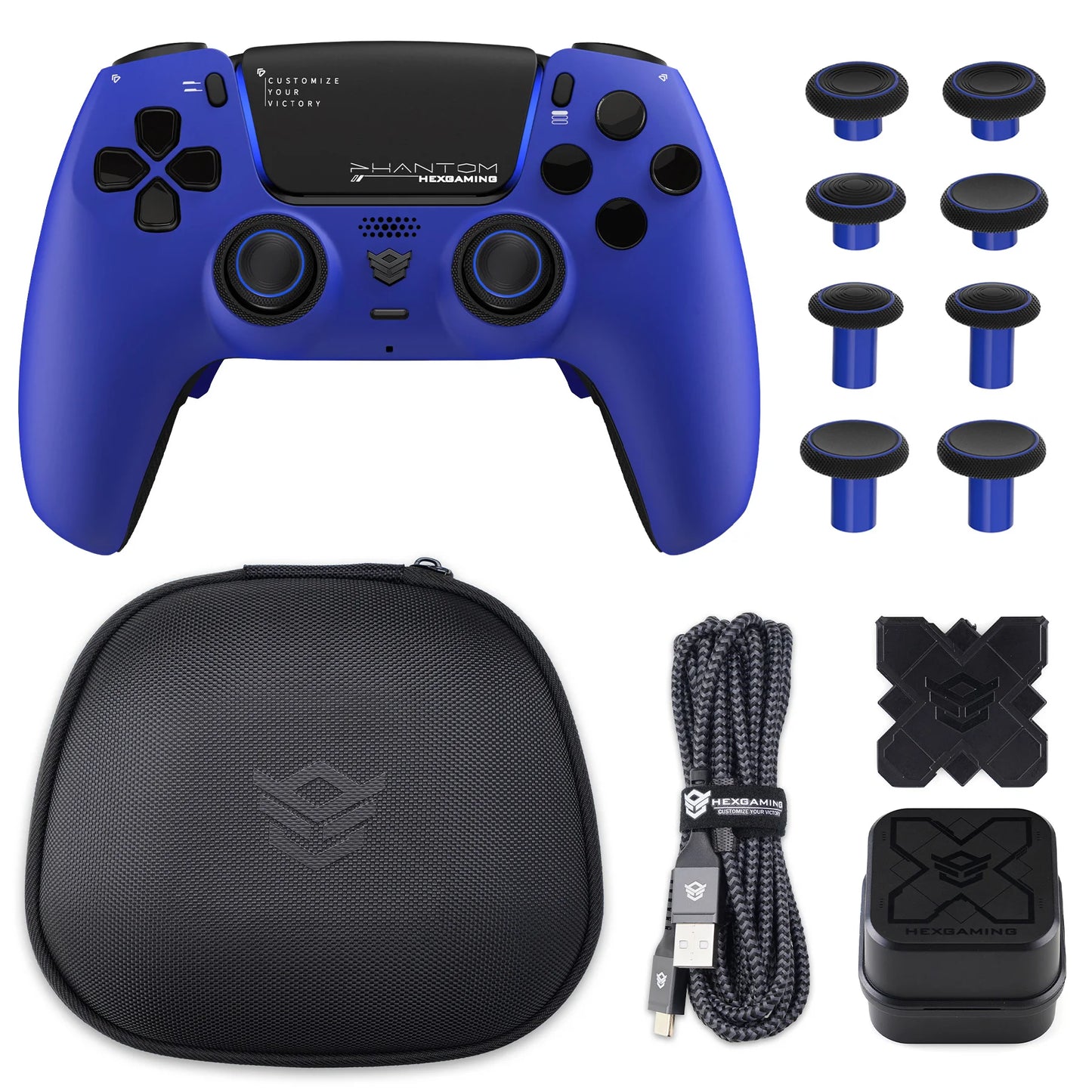 HEXGMING PHANTOM Wireless Bluetooth ALPS Joystick Controller – PS5, PC & Steam Compatible