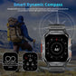 LIGE GPS Positioning Smart Watch Compass Flashlight Outdoor Watches Bluetooth Call 2.01'' Large Screen Waterproof