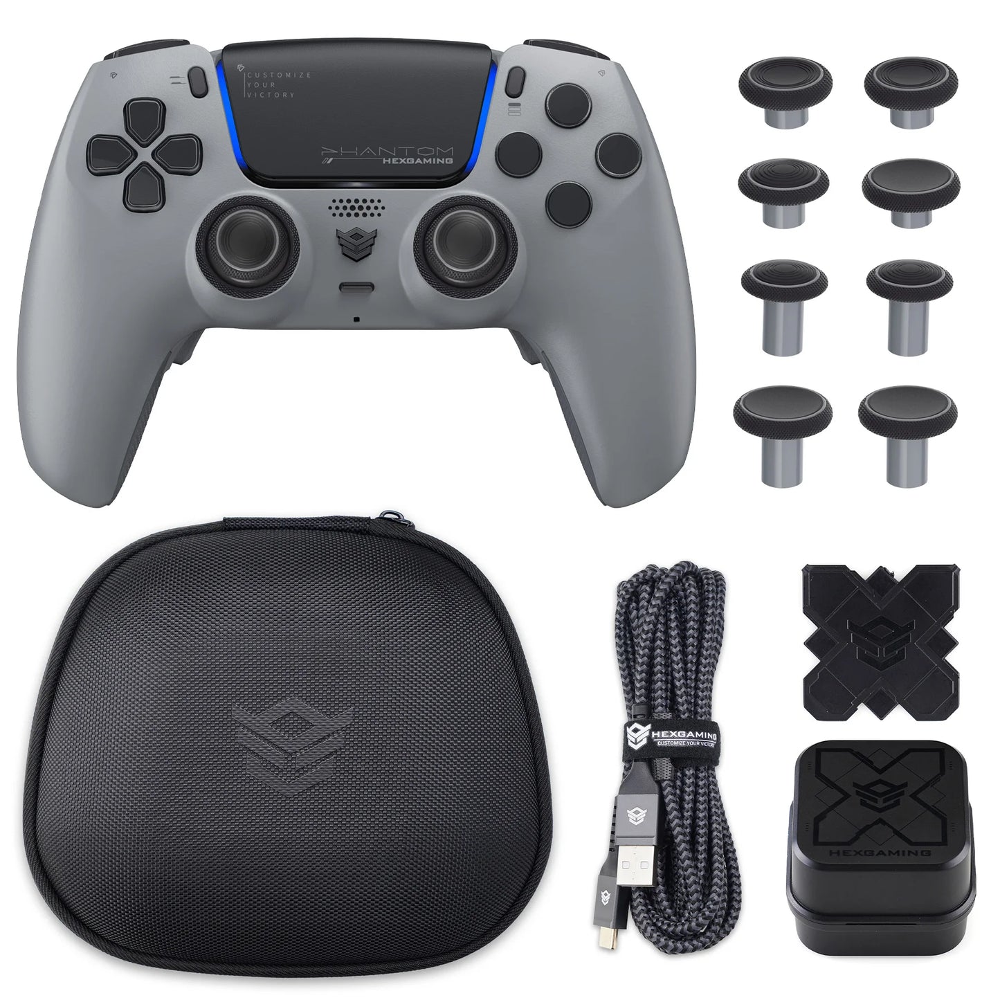 HEXGMING PHANTOM Wireless Bluetooth ALPS Joystick Controller – PS5, PC & Steam Compatible