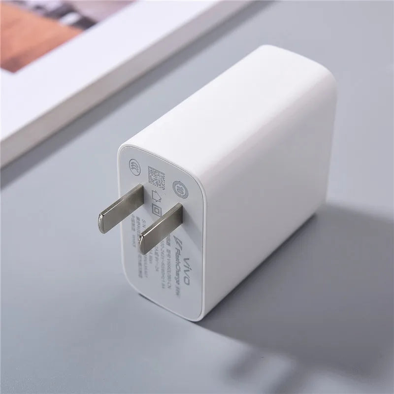 66W Max EU/US Superflash Wall Charger – Fast USB-C Adapter for VIVO X400/X300 Pro/X200/X100/X80/V50/Y33S