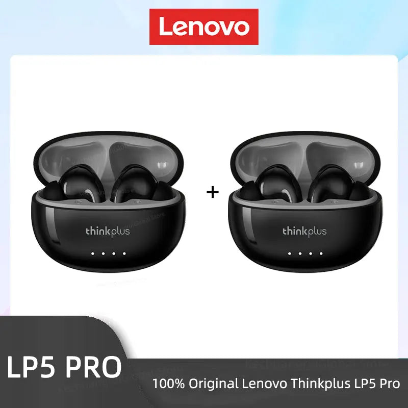 Lenovo LP5 PRO Wireless Bluetooth 5.4 Earphones TWS HiFi Sound Gaming LP5Pro Sport Long Standby with Mic 2025