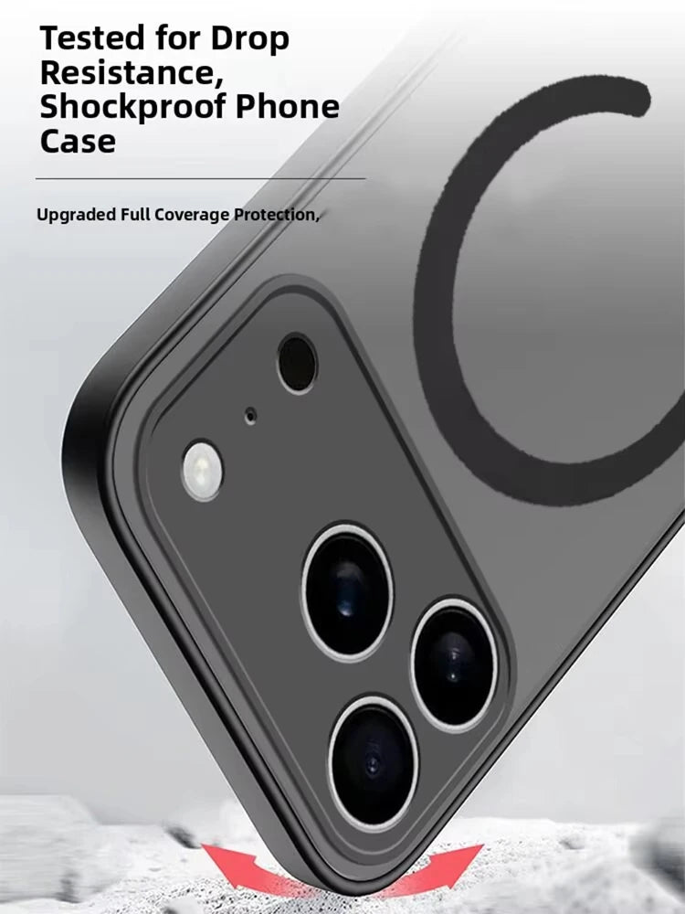 Matte Magnetic For Magsafe Wireless Charge Phone Cases For iPhone 17 16 15 14 13 11 12 Pro Max Plus XS Max XR X Air Armor