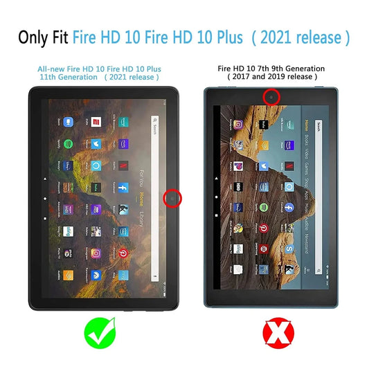 For Amazon Fire HD 10 /Fire HD 10 Plus /Fire HD 10 Kids Pro Screen Protector 10.1 Inch Tablet Tempered Glass Film 11th Gen 2021