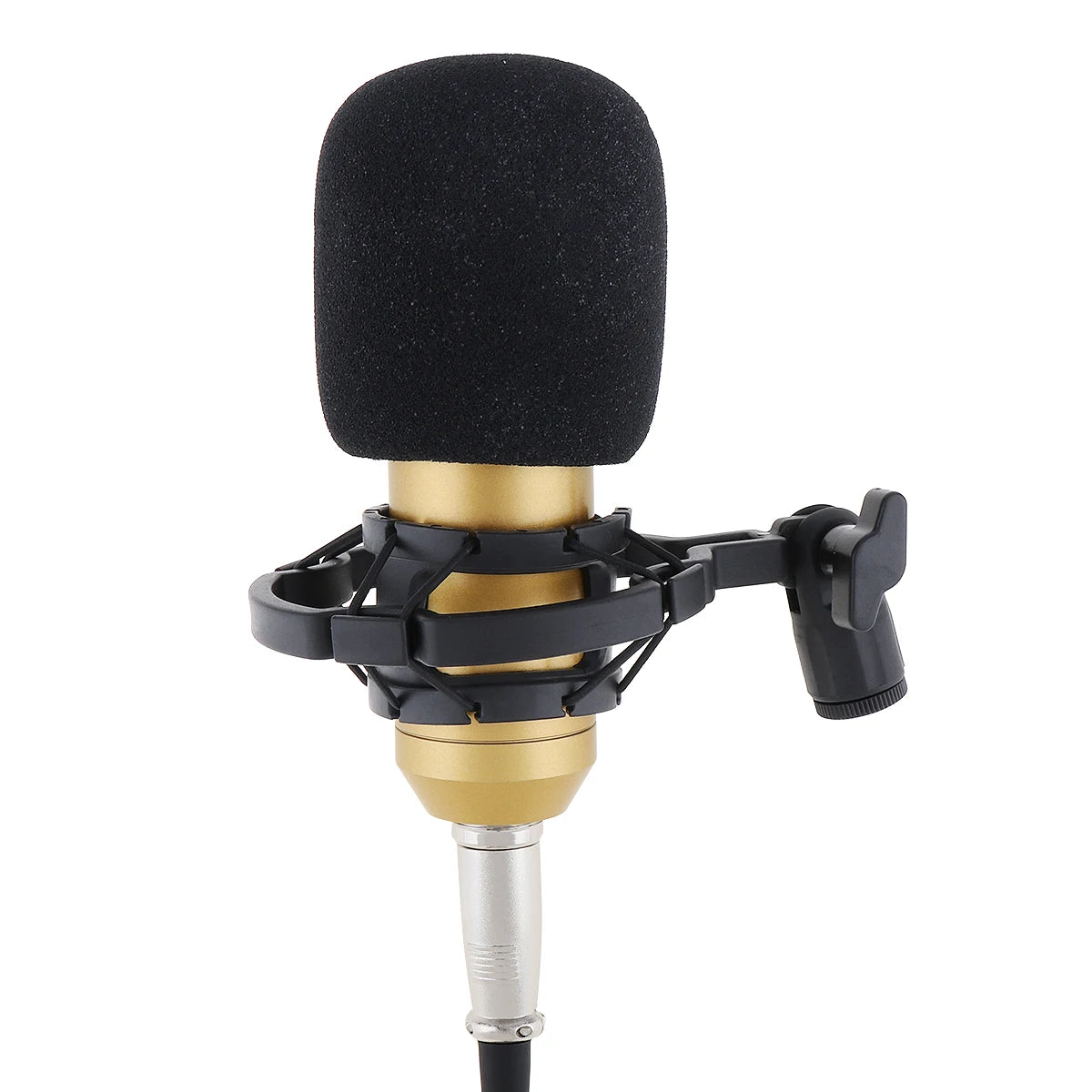 Professional BM-700 Metal Condenser Microphone – Gold-Plated Large Diaphragm for Studio & KTV