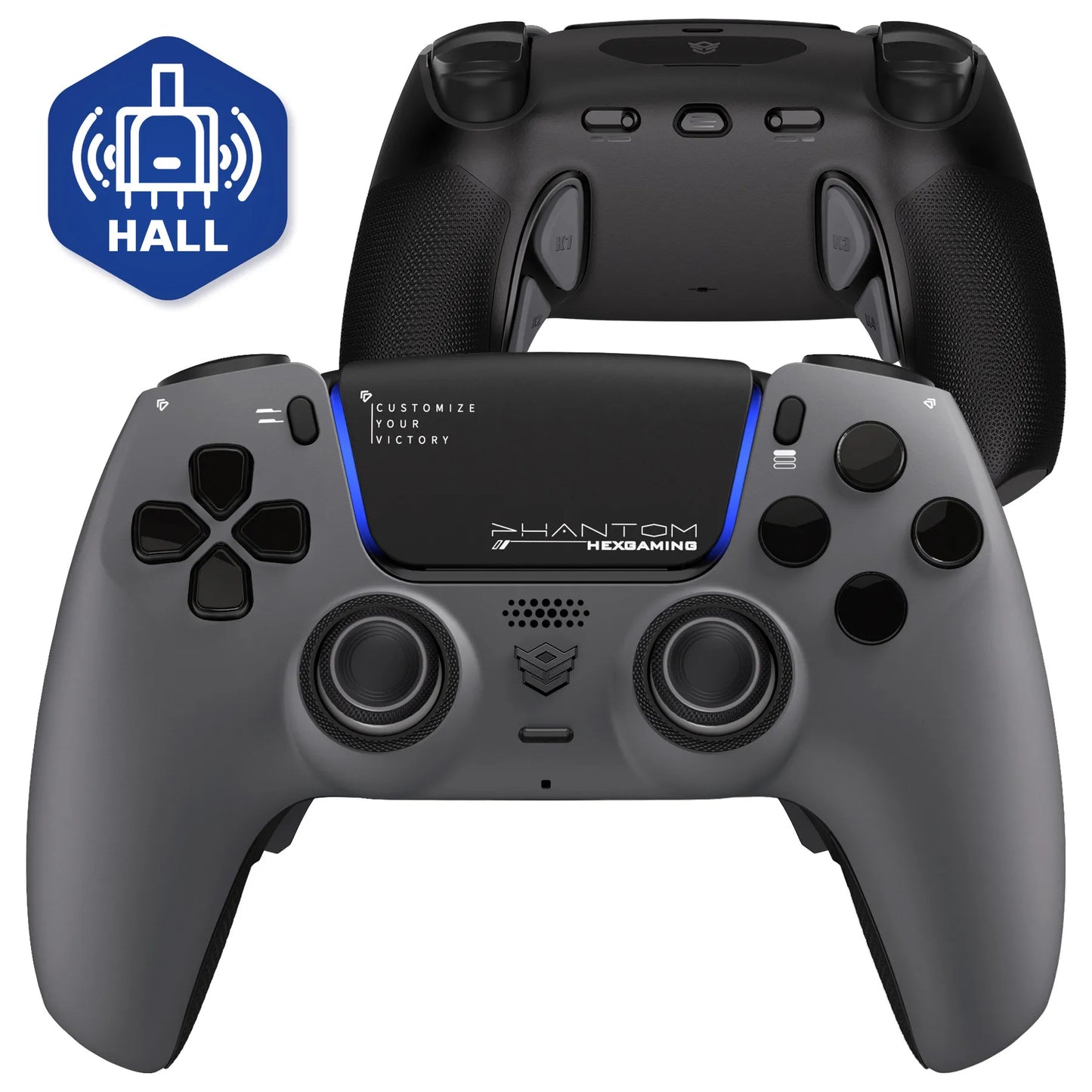 HEXGMING PHANTOM Wireless Bluetooth Hall Joystick Controller for PS5, PC & Steam