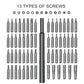 63 in 1 Precision Screwdriver Set Home Hand Repair Tool Kit Magnetic Phillips Drill Bits for iPhone Xiaomi Camera Glasses Watch