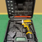 Lithium Electric Drill & Screwdriver Set with Accessory Box