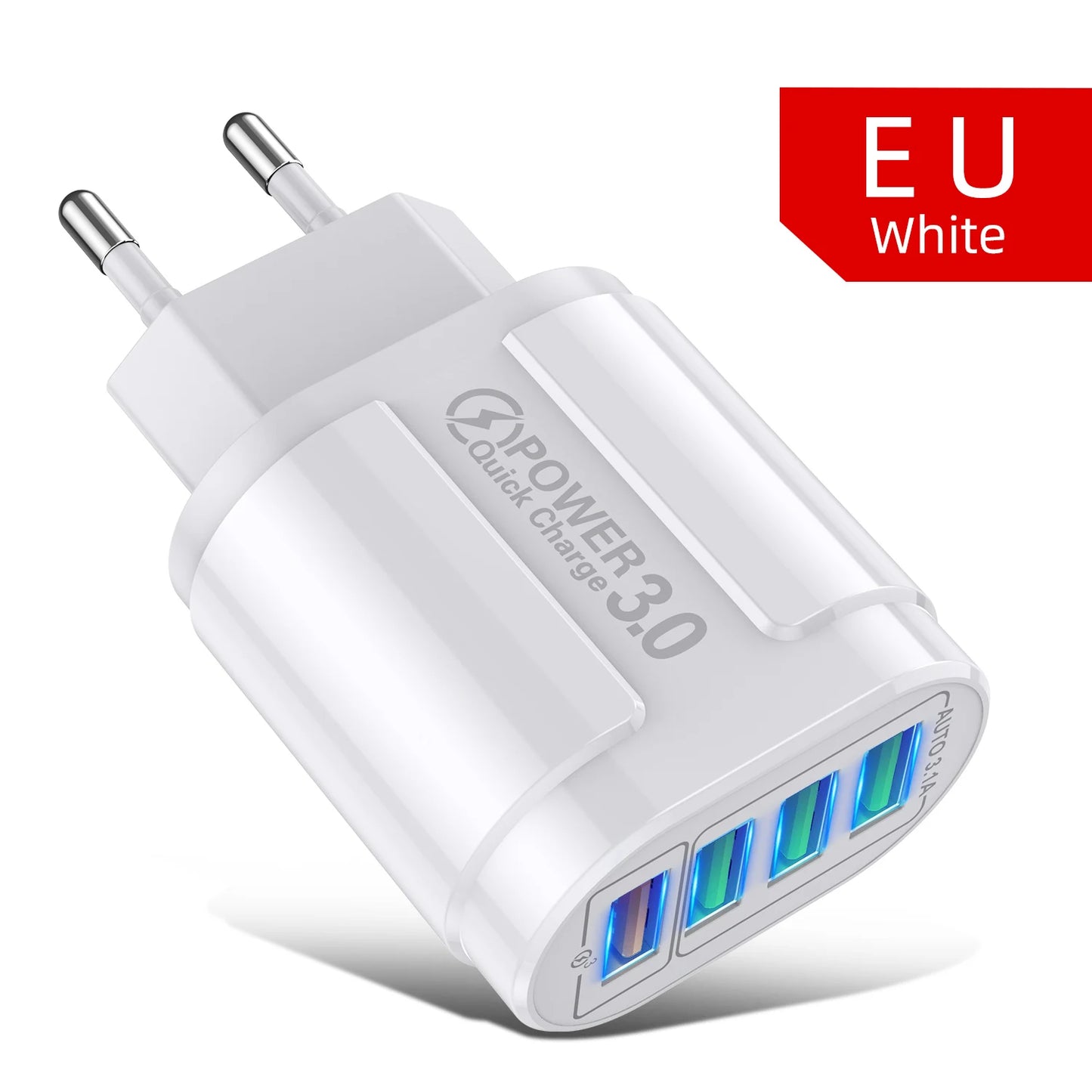 3.1A 4 Ports USB Charger Fast QC 3.0 for Australia New Zealand AU Plug Wall For Samsung Xiaomi Mobile