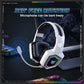 ONIKUMA 2.4GHz Wireless Gaming Headset for PS5 PS4 PC Mac with Noise Cancelling Microphone and RGB Light