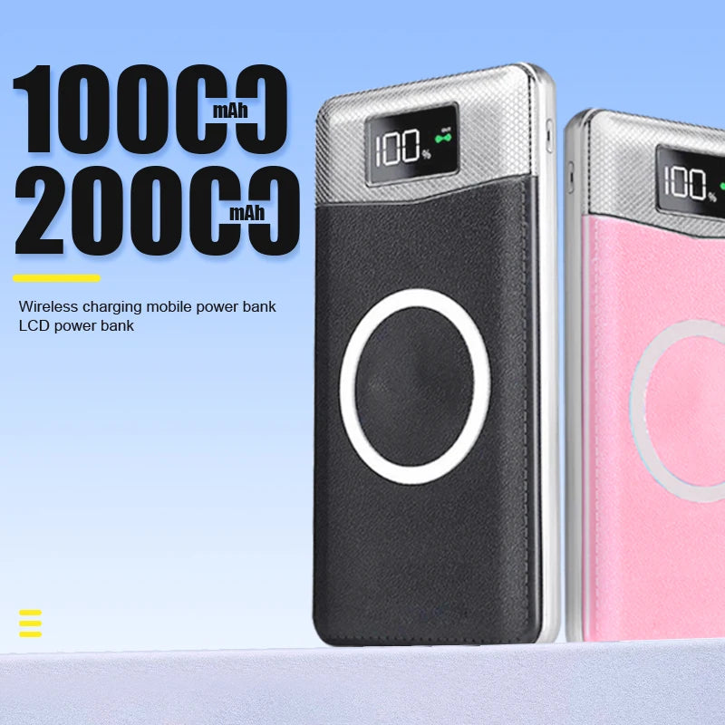 High Quality Wireless Power Bank 20000mAh/10000mAh External Battery Built-in Portable For iPhone VIVO HUAWEI