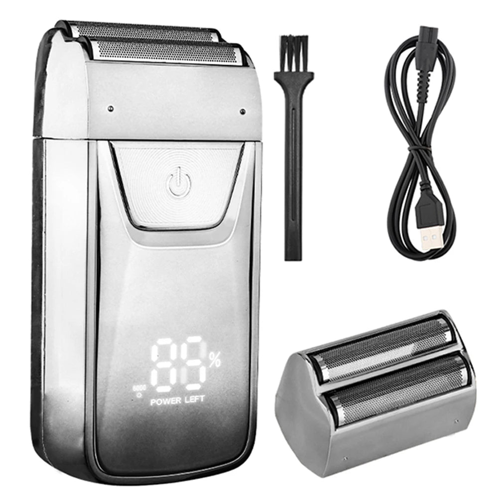 HIENA Professional Electric Shaver for Men – Rechargeable Hair Clipper with Metal Housing