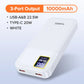 Tuodes Fast  Power Bank 20000mAh PD20W External Large Battery Capacity 22.5W Portable For iPhone Samsung Xiaomi