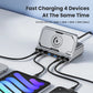 ASOMETECH 160W USB FastCharging Station 7 in 1 Wireless65W 45W PPS PD Type C  For Macbook iPad iPhone 16 Samsung