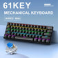 APAYADO K61 Wired 60% Mechanical Keyboard – RGB Backlit, Phantom Switches, Compact Gaming
