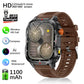 Fanwear men's smart watch Bluetooth call 1100mAh battery 100 days standby time 2.01 inch screen IP68