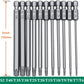 Hex Shank Torx Security Head Screwdriver Drill Set 4 Inch Length S2 Steel Torx Bit Set 11/12pcs Torx Head 1/4 Inch