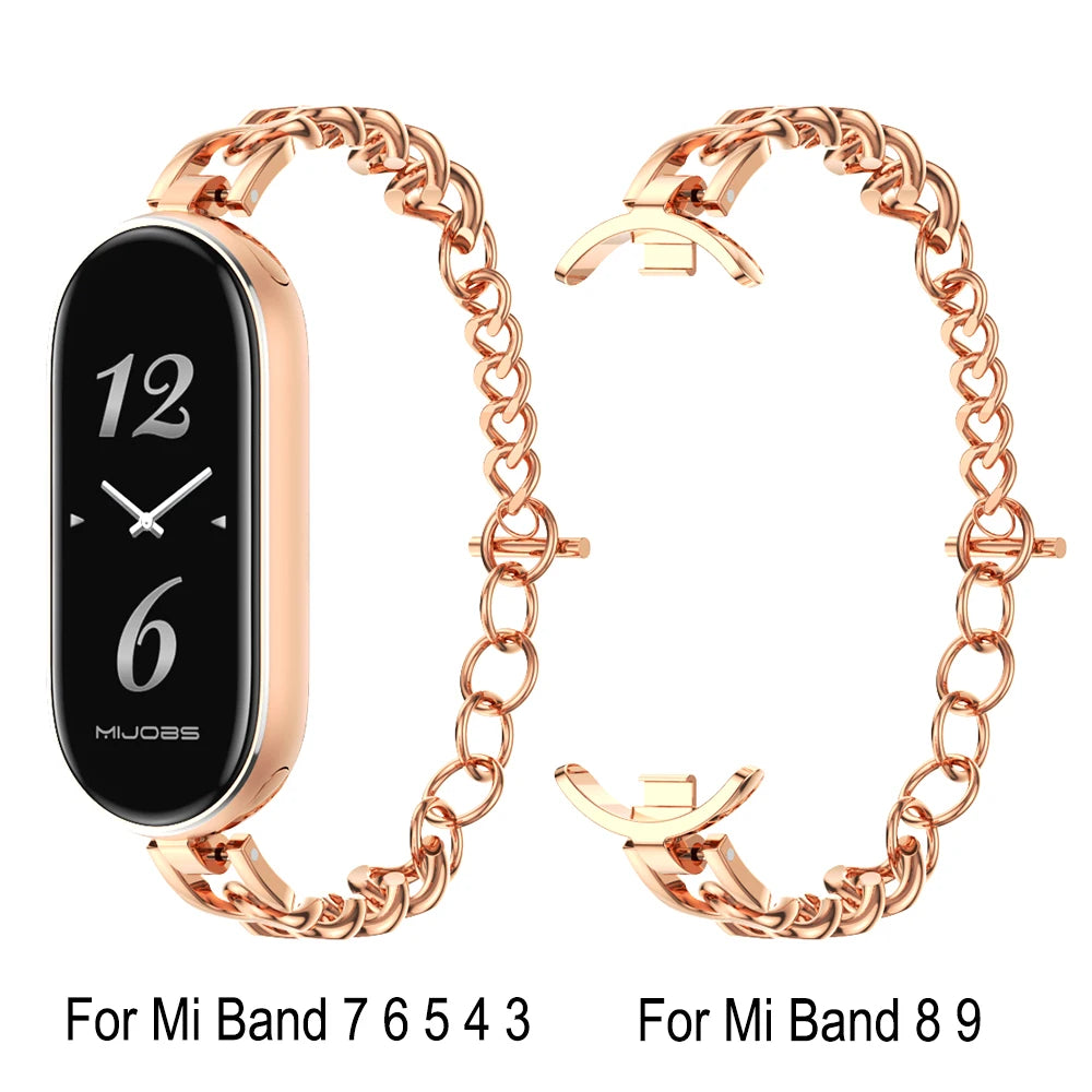 Ladies Strap for Mi Band 10 9 8 7 6 5 Watchband for Xiaomi Smart Band 9 Wristband for Mi Band 8 Wrist Strap For Mi Band 7 Correa