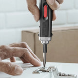 Cordless Rechargeable Electric Screwdriver Set with USB & LED