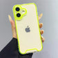 Luminous Neon Fluorescent Clear Phone For iPhone 16 Pro Max 15 14 13 12 11 Plus Camera Protection Soft Shockproof Cover