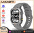 LAXASFIT New Outdoor Military Smartwatch Bluetooth Talking 1.73 Inch LED Sports Fitness