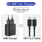 PD25/PD45W Super Fast USB-C Charger – Dual USB-C Cable Set for Samsung Phones