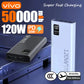 VIVO 120W Power Bank 50000mAh High Capacity Super Fast Charging Battery For iPhone Samsung Huawei