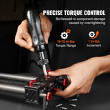 SucceBuy 1/4" Torque Screwdriver Drive Screwdriver Torque Wrench Electrician Torque Screwdriver with Scale 10-70 in/lbs Torque