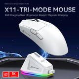 Attack Shark X11/X6/X2/X2Pro Gaming Mouse Magnetic RGB PAW3395 Bluetooth Three-Mode Connection Wireless Mouse, DPI Adjustable