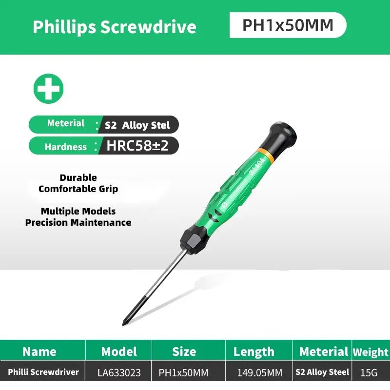 LAOA 1pcs precision screwdriver SL1.0-4.0  phillips mini  phillips plum blossom T5-T20