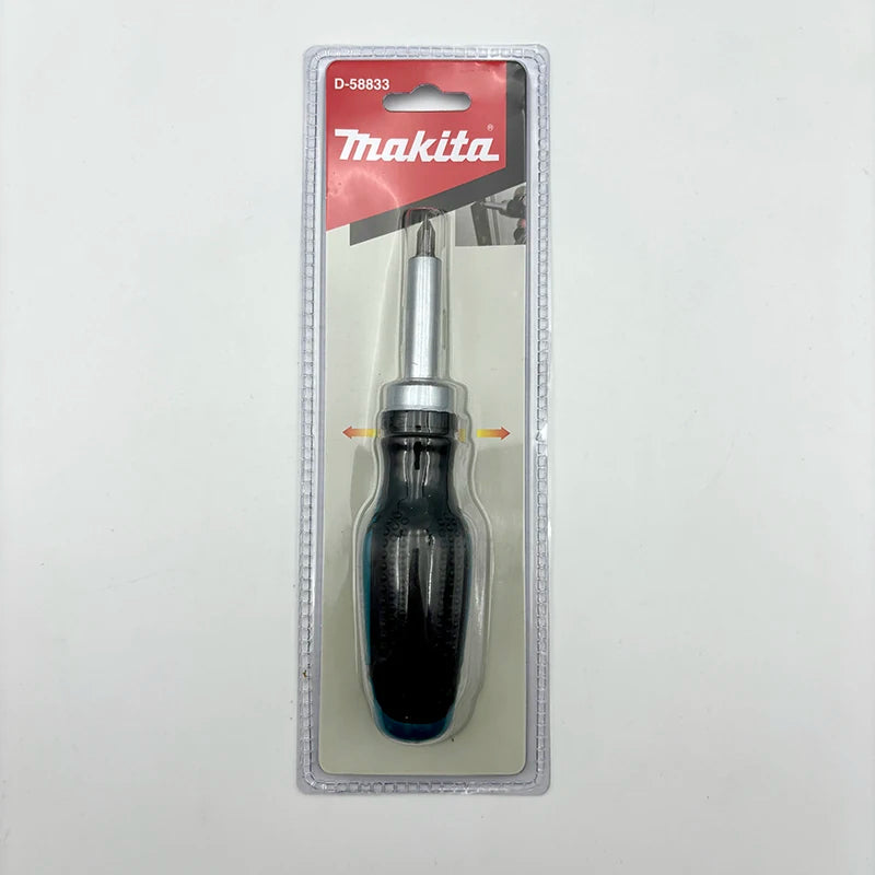 Makita D-58833 Ratchet Screwdriver 1/4" 25mm PH2 Positive Negative Magnetic Poles Screw Hand Tool Attachments