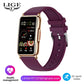 LIGE New Fashion Smart Watch Ladies Message Push Blood Pressure DIY Custom Dial Sports Bracelet Waterproof Men Women