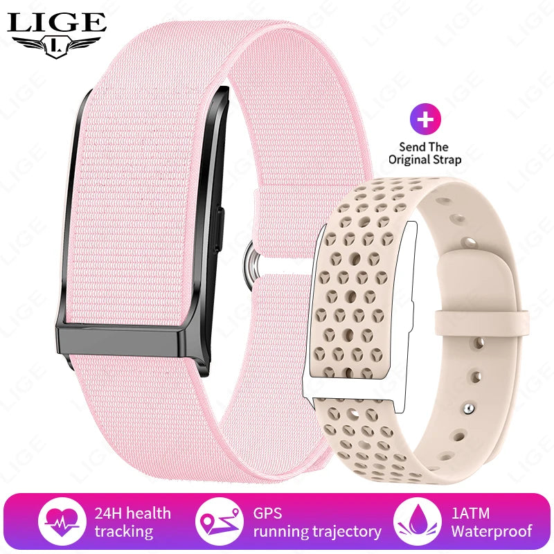 LIGE No Screen Smart Bracelet Heart Rate Blood Pressure Sleep Monitor Pedometer Sports Fitness Tracker Men Women Smartwatch 2025