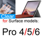 Screen Protector for Surface Pro 10 9 8 7 6 5 4 3 2 X for Microsoft Laptop 7 GO 3 Book 3 2 1 RT Film Clear Studio HD Skin Guard