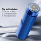 One-Button Electric Shaver – Portable Mini Rotary Razor for Men, Rechargeable Wet & Dry