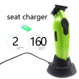 Professional T-Blade Hair Trimmer – USB Charging Base, DLC Blade, Beard & Hair Cutter