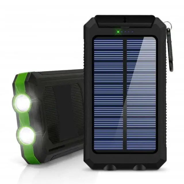 Solar Power Bank 80000mAh Portable Charger External Battery Charger Strong Light LDE Light For All Smartphones
