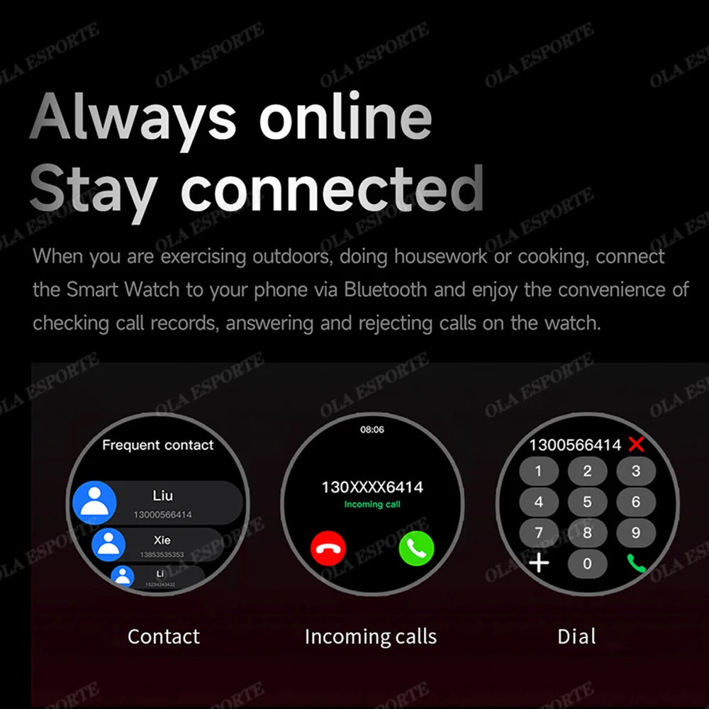 2025 New Watch 5 Pro Smart Watch 1.5“ AMOLED Screen NFC GPS Tracker BT Call Health Waterproof Men Women For Android