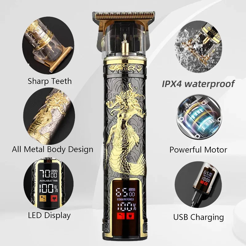 T9 Professional Electric Shaver – Men’s Beard Trimmer & Hair Clipper