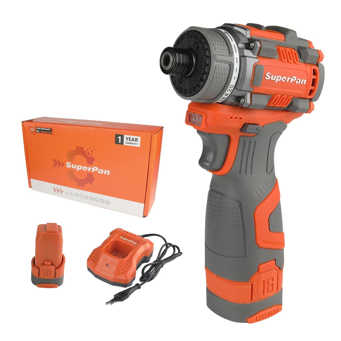 Superpan Brushless Smart Cordless Electric Screwdriver & Mini Drill Set