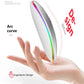 Wireless Rechargeable Silent LED Backlit Mouse – Dual Mode Bluetooth & 2.4GHz