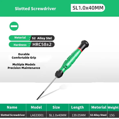 LAOA 1pcs precision screwdriver SL1.0-4.0  phillips mini  phillips plum blossom T5-T20
