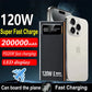 Xiaomi 200000mAh Power Bank 120W Super Fast Charging Battery High Capacity Digital Display For iPhone Samsung Huawei