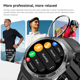 LAXASFIT 2025 New Smart Watch Men's 1.52 HD Screen Bluetooth Talk Heart Rate Monitor Men Women NFC Outdoor Sports