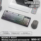 M96 Screen Wireless gaming equipment Kit ZIYOULANG Bluetooth Keyboard With Mouse Gaming,Electronic Screen, Multi-Device Connection