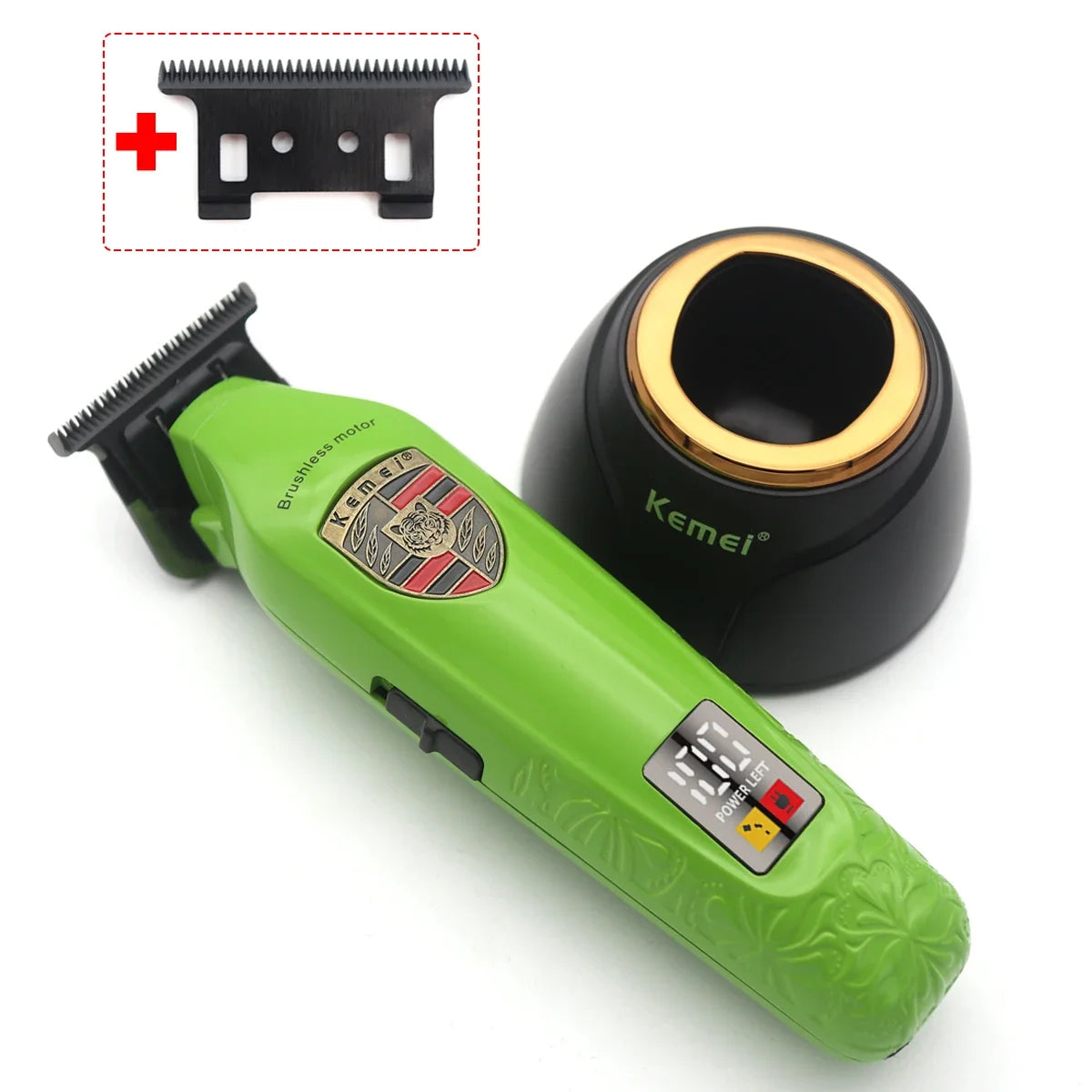 Kemei 2236 Professional Hair Clipper – Brushless Motor, Cordless Rechargeable Trimmer