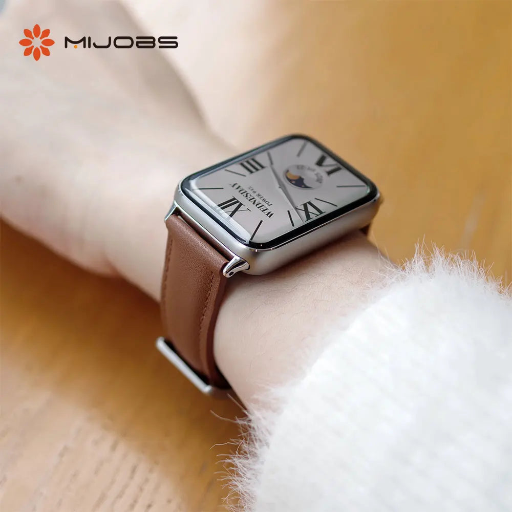 Mi Band 9 Pro Strap For Xiaomi Smart Band 9 Pro Leather Wristband For Mi Band 8 Pro Watchband For Redmi Watch 5 4 Accessories