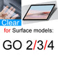 Screen Protector for Surface Pro 10 9 8 7 6 5 4 3 2 X for Microsoft Laptop 7 GO 3 Book 3 2 1 RT Film Clear Studio HD Skin Guard