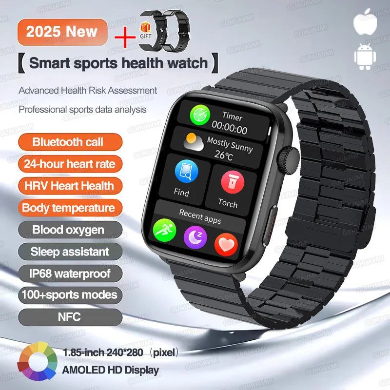 2025 Series 10 Thinstant classic Smart Watch Men Bluetooth Call AMOLED Screen NFC IP68 GPS Sport Health Tracker Women